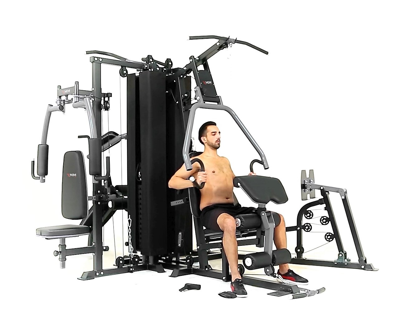 MiM USA Giant 1001, Multi Station Gym Trainer All-in-One Gym Machine ( 5  Station) - MiM USA Power Rack Home Gym
